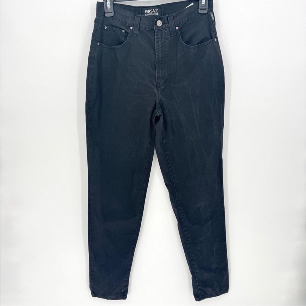Versace‎ Jeans Couture Black size 30 distressed Straight Leg Denim Jeans Mens